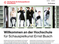 Schauspielschule Berlin : Hochschule für Schauspielkunst Ernst Busch Berlin